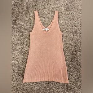 Elizabeth and James Pink Rib Knit Tank Top Size Xs Neutral Minimalist